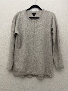 100%‎ Cashmere Tunic Sweater Gray Charter Club Size Petite Medium